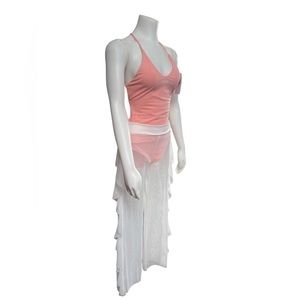 NWT Hurley Solid One Piece Swimsuit & Sheer Love University White Pants …